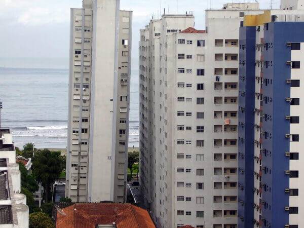 Prédios tortos em Santos